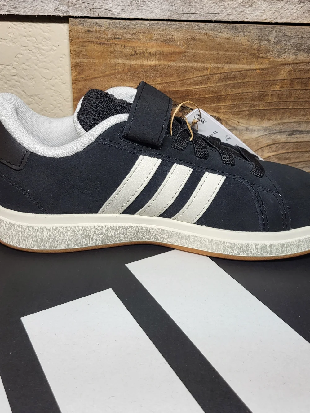 *NEW* Adidas Grand Court 00s EL C Black White Gum 